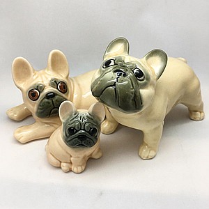 Палевые французские бульдоги